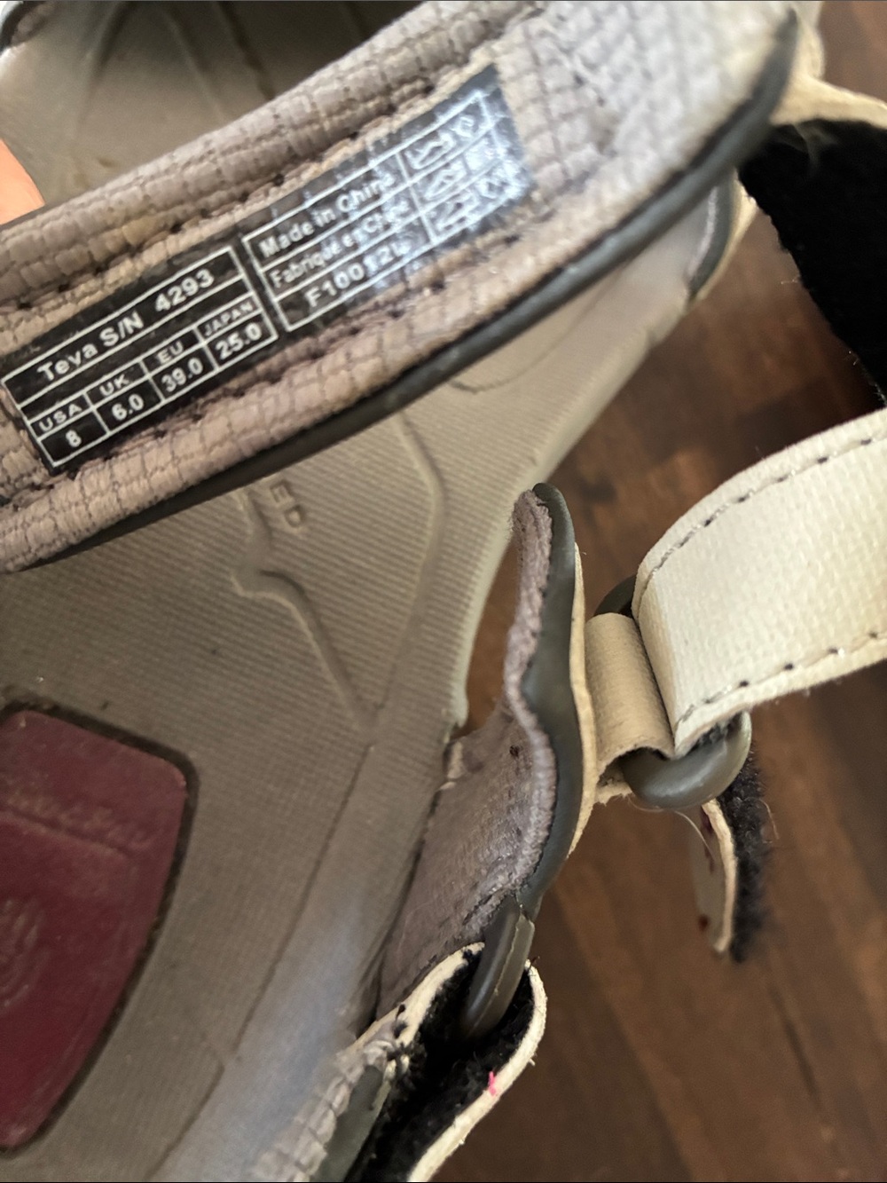 Teva Gray Sandals - 8 - Picture 5 of 5